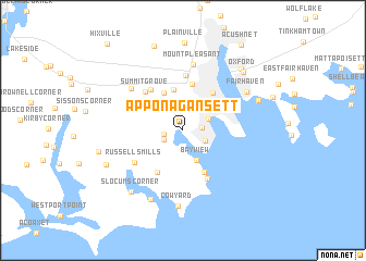 map of Apponagansett