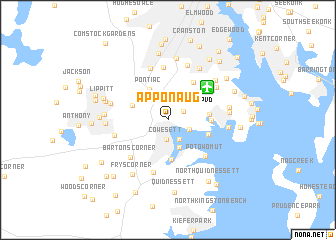 map of Apponaug