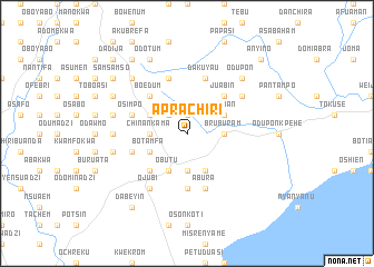 map of Aprachiri