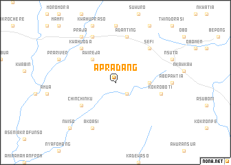 map of Apradang