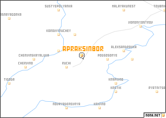 map of Apraksin Bor