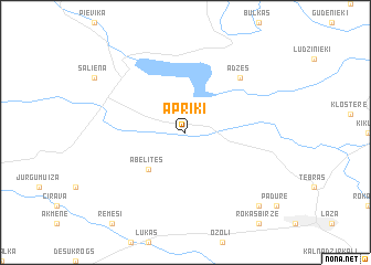 map of Apriķi