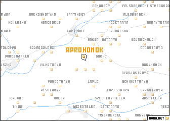 map of Apróhomok