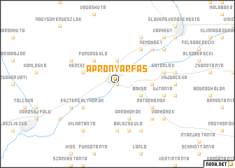 map of Aprónyárfás