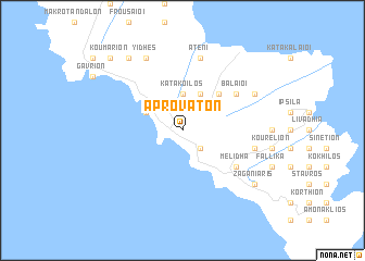 map of Apróvaton