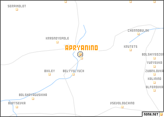 map of Apryanino