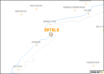 map of Aptala