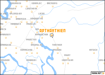 map of Ấp Tham Thiện