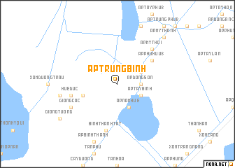 map of Ấp Trung Bình