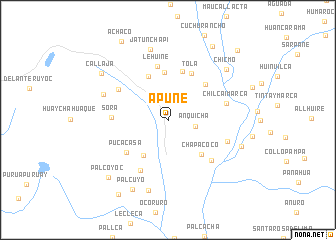 map of Apuñe