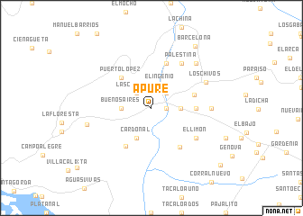 map of Apure