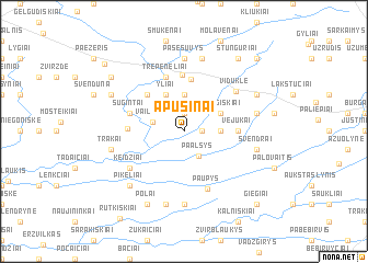 map of Apusinai