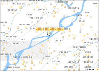 map of Aputh Bahādur