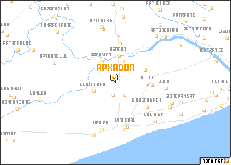 map of Ấp Xã Ðon