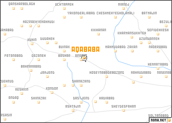 map of Āqā Bābā