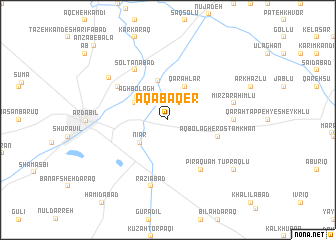 map of Āqā Bāqer