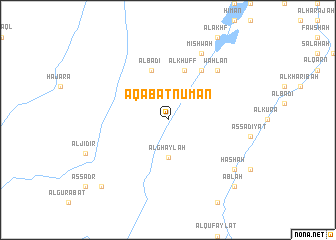 map of ‘Aqabat Nu‘mān