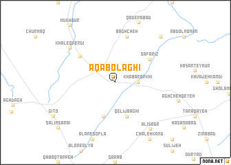 map of Āqā Bolāghī