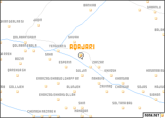map of Āqā Jarī