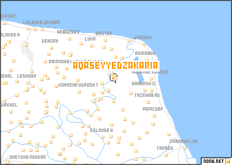 map of Āqā Seyyed Z̄akarīā