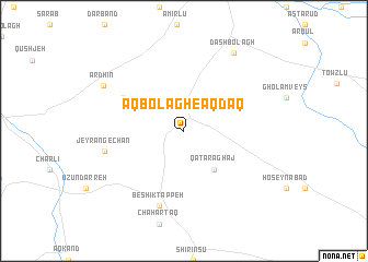 map of Āq Bolāgh-e Āqdāq