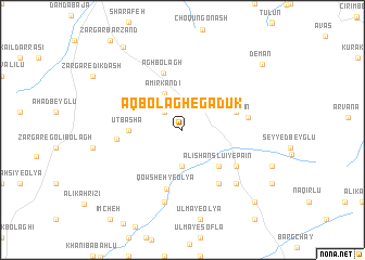 map of Āqbolāgh-e Gadūk