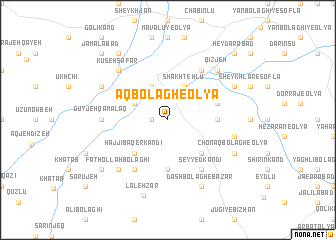 map of Āqbolāgh-e ‘Olyā