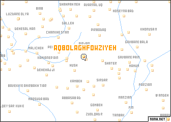 map of Āq Bolāgh Fowzīyeh