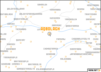 map of Āq Bolāgh