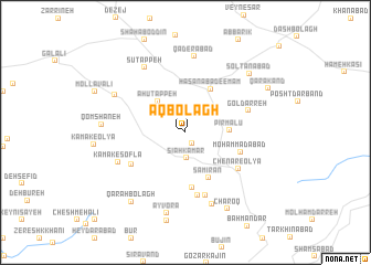 map of Āq Bolāgh