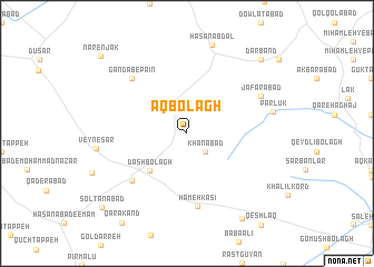 map of Āq Bolāgh