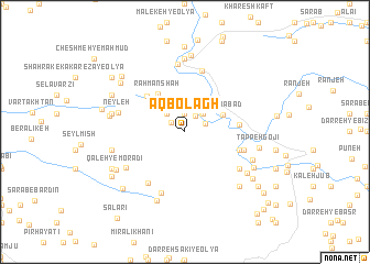 map of Āq Bolāgh