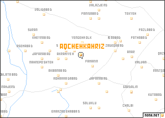 map of Āqcheh Kahrīz