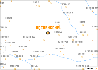 map of Āqcheh Kohel