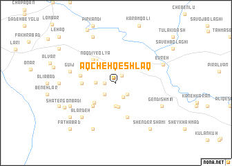 map of Āqcheh Qeshlāq