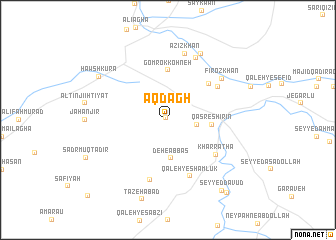 map of Āqdāgh