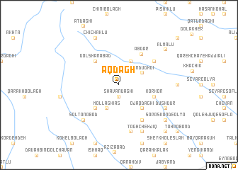 map of Āq Dāgh
