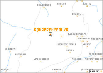 map of Āqdarreh-ye ‘Olyā