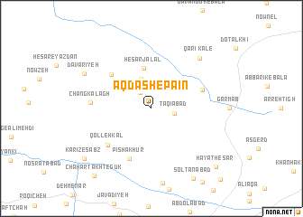 map of Āq Dāsh-e Pā\