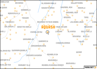 map of Āqdāsh