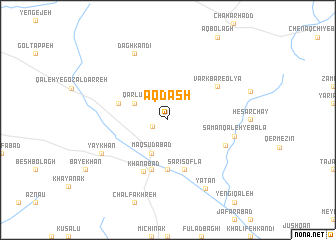 map of Āqdāsh