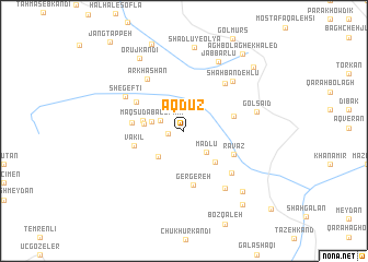 map of Āqdūz