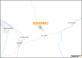 map of Āq Gonbaz̄
