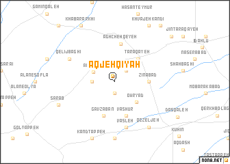 map of Āqjeh Qīyah