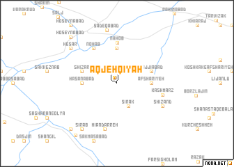 map of Āqjeh Qīyah