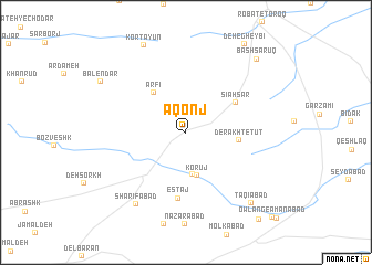 map of Āqonj
