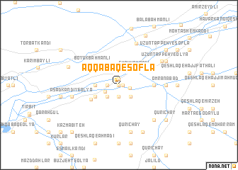 map of Āq Qabāq-e Soflá