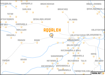 map of Āq Qal‘eh