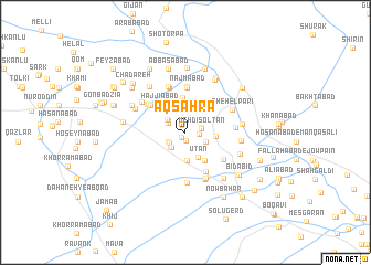 map of Āq Şaḩrā