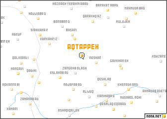 map of Āq Tappeh